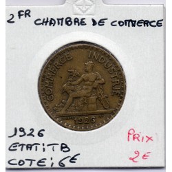 Bon pour 2 francs Commerce Industrie 1926 TB, France pièce de monnaie