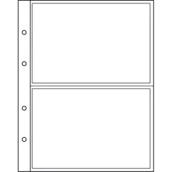 Feuilles Numismatiques NUMIS 2C , 2 compartiments pour billets de banque