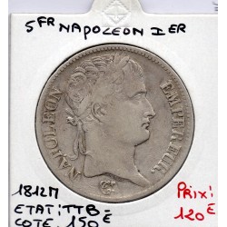 5 francs Napoléon 1er 1812 M Toulouse TTB-, France pièce de monnaie
