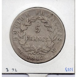 5 francs Napoléon 1er 1812 M Toulouse TTB-, France pièce de monnaie