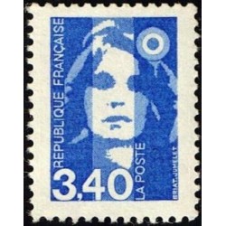 Timbre Yvert No 2716 Type marianne du bicentenaire 3.40fr bleu