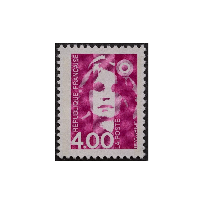 Timbre Yvert No 2717 Type marianne du bicentenaire 4.00fr rose