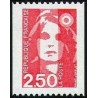 Timbre Yvert No 2719 Type marianne du bicentenaire 2.50fr rouge de roulette