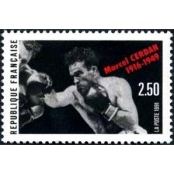 Timbre Yvert No 2729 Marcel Cerdan, 75e anniversaire de sa naissance