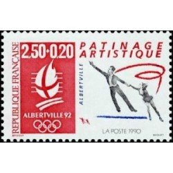 Timbre Yvert No 2737 Jeux olympiques d'hiver, patineurs