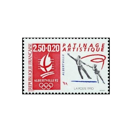 Timbre Yvert No 2737 Jeux olympiques d'hiver, patineurs