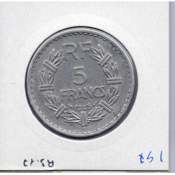5 francs Lavrillier 1945 B Beaumont Sup-, France pièce de monnaie