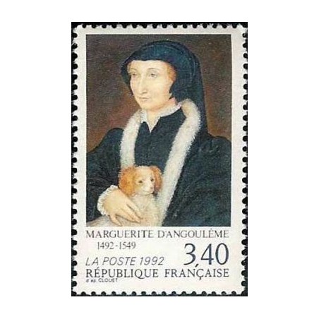 Timbre Yvert No 2746 Marguerite d'Angouléme, 500e anniversaire de sa naissance
