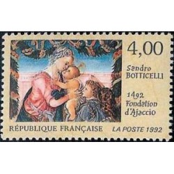 Timbre Yvert No 2754 Fondation d'Ajaccio de Botticelli