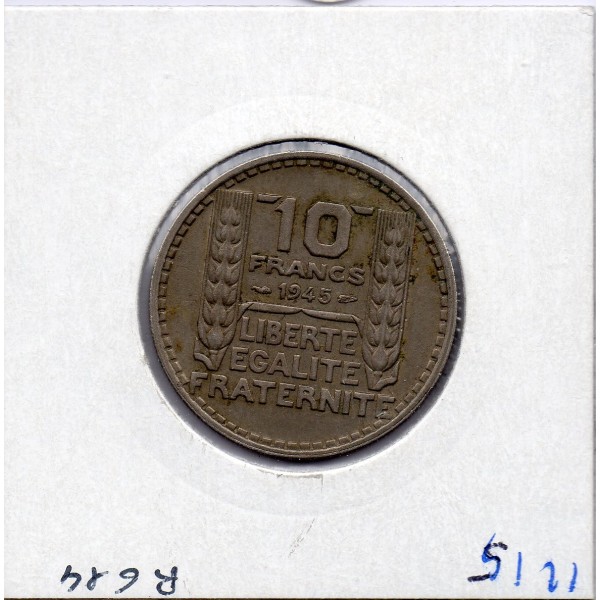 10 francs Turin 1945 rameaux court Sup-, France pièce de monnaie
