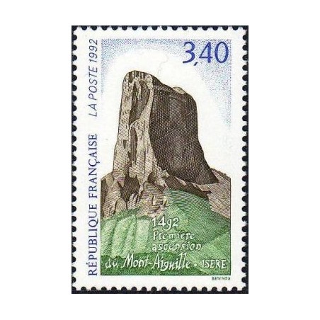 Timbre Yvert No 2762 Premiere ascension du mont Aiguille