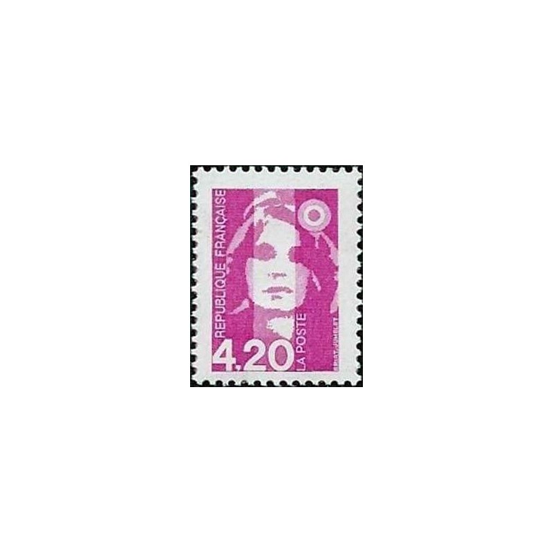 Timbre Yvert No 2770 Marianne du bicentenaire, 4.20fr Rose