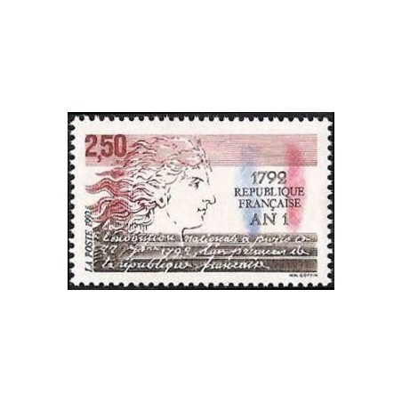 Timbre Yvert No 2771 An 1  de la république Française