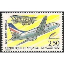 Timbre Yvert No 2778 Nancy Lunéville, première liaison postale aérienne