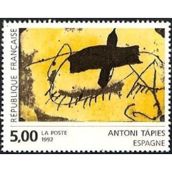 Timbre Yvert No 2782 Antoni Tapies, création pour la poste