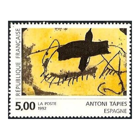 Timbre Yvert No 2782 Antoni Tapies, création pour la poste