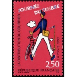 Timbre Yvert No 2793 Journée du timbre, distribution du courrier, issu du carnet
