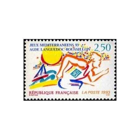 Timbre Yvert No 2795 Agde, jeux méditerranéens