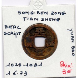 Dynastie Song, Ren Zong, TIan Sheng Yuan Bao, Seal script 1023-1031, Hartill 16.73 pièce de monnaie