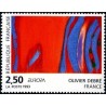 Timbre Yvert No 2797 Europa, Olivier Debré, rouge rythme bleu