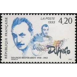 Timbre Yvert No 2810 Django Reinhardt, guitariste