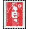 Timbre Yvert No 2819 Type Marianne du bicentenaire sans valeur rouge issu de roulette