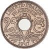 25 centimes Lindauer 1917 soulignée AU58 Sup, France pièce de monnaie