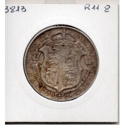 Grande Bretagne 1/2 crown 1916 TTB, KM 818.1 pièce de monnaie