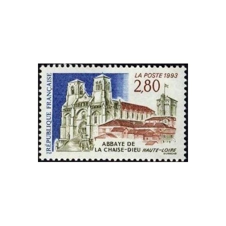 Timbre Yvert No 2825 Abbaye de la Chaise Dieu