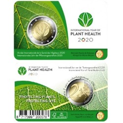 2 euros commémorative Belgique 2020 santé des vegetaux version francaise piece de monnaie €