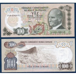 Turquie Pick N°189c Neuf Billet de banque de 100 Lira 1971-1982