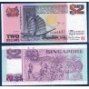 Singapour Pick N°28, Neuf Billet de banque de 2 Dollars 1992