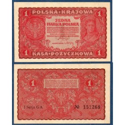 Pologne Pick N°23 Billet de banque de 1 Marka 1919