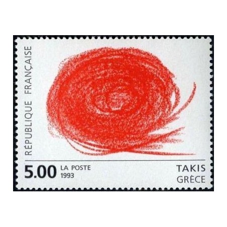 Timbre Yvert No 2834 Takis, oeuvre originale