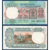 Inde Pick N°80p, Billet de banque de 5 Ruppes 1985-1990