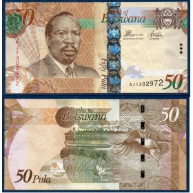 Botswana Pick N°32d Billet de banque de 50 Pula 2014