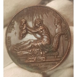 Medaille naissance Henri V comte de Chambord, gayrard 1820 bronze