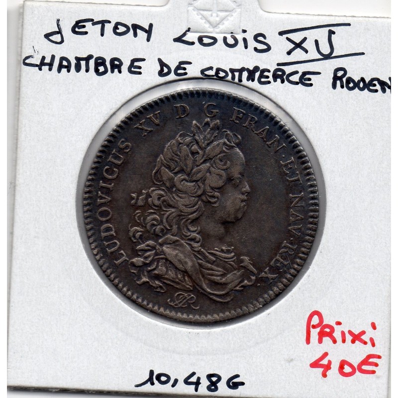 Jeton Louis XV Chambre de commerce de Rouen