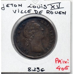 Jeton Louis XV Ville de Rouen argent