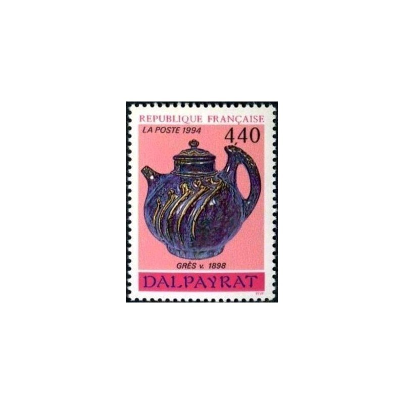 Timbre Yvert No 2857 Théière en céramique de Dalpayat