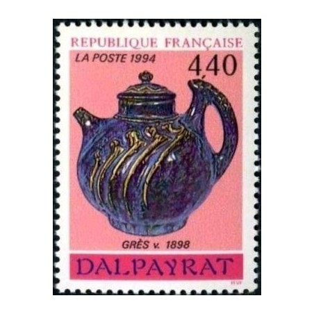 Timbre Yvert No 2857 Théière en céramique de Dalpayat