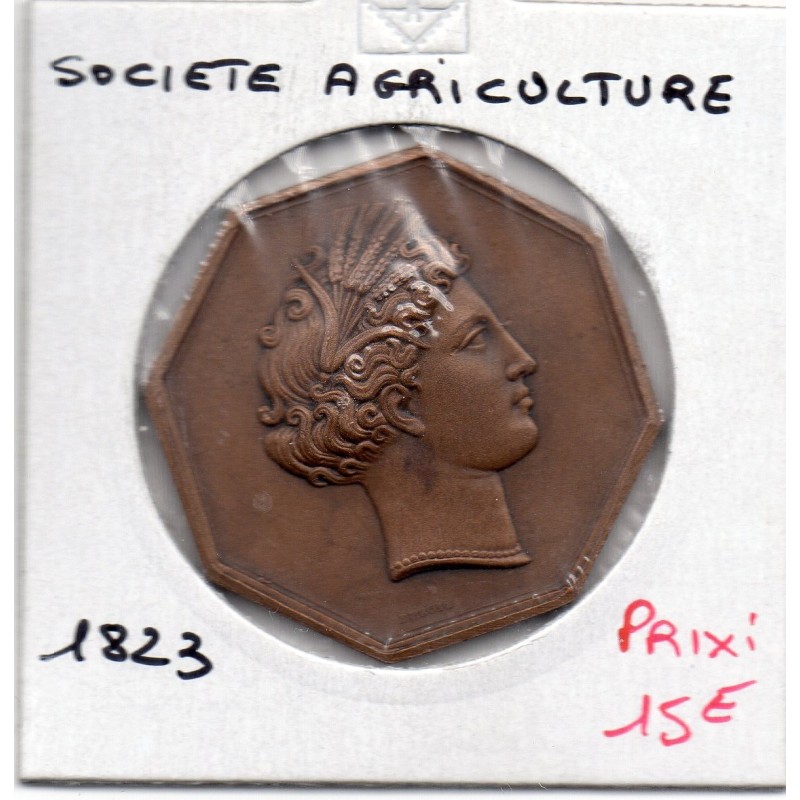 Medaille Societe Agriculture de Melun 1823, Dubois
