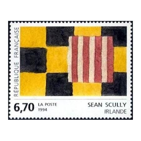 Timbre Yvert No 2858 Sean Scully, oeuvre originale