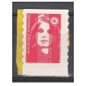 Timbre Yvert No 2874a Type II Marianne du bicentenaire adhésif sans valeur rouge, issu de carnet