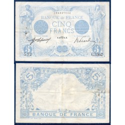 5 Francs Bleu TTB 23.4.1915 Billet de la banque de France