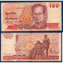 Thaïlande Pick N°97, TB Billet de banque de banque de 100 Baht 1997