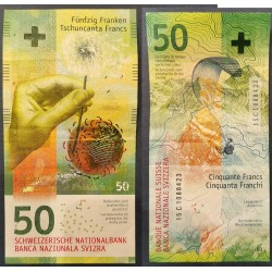 Suisse Pick N°77c, Billet de banque de 50 Francs 2015