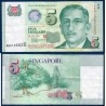 Singapour Pick N°39, TTB Billet de banque de 5 Dollars 1999