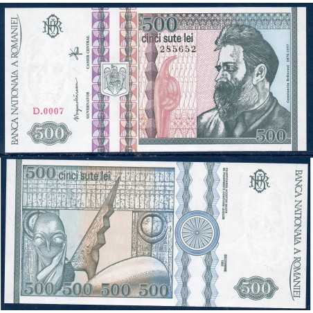 Roumanie Pick N°101a, Billet de banque de 500 leï 1992