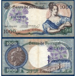 Portugal Pick N°172b, Billet de banque de 1000 Escudos 1967